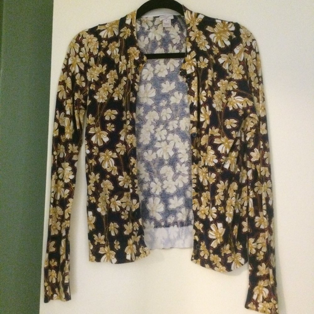 J. Crew Cardigan Floral